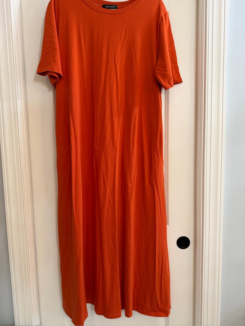 Rust Short Sleeve Maxi Dress xxl
